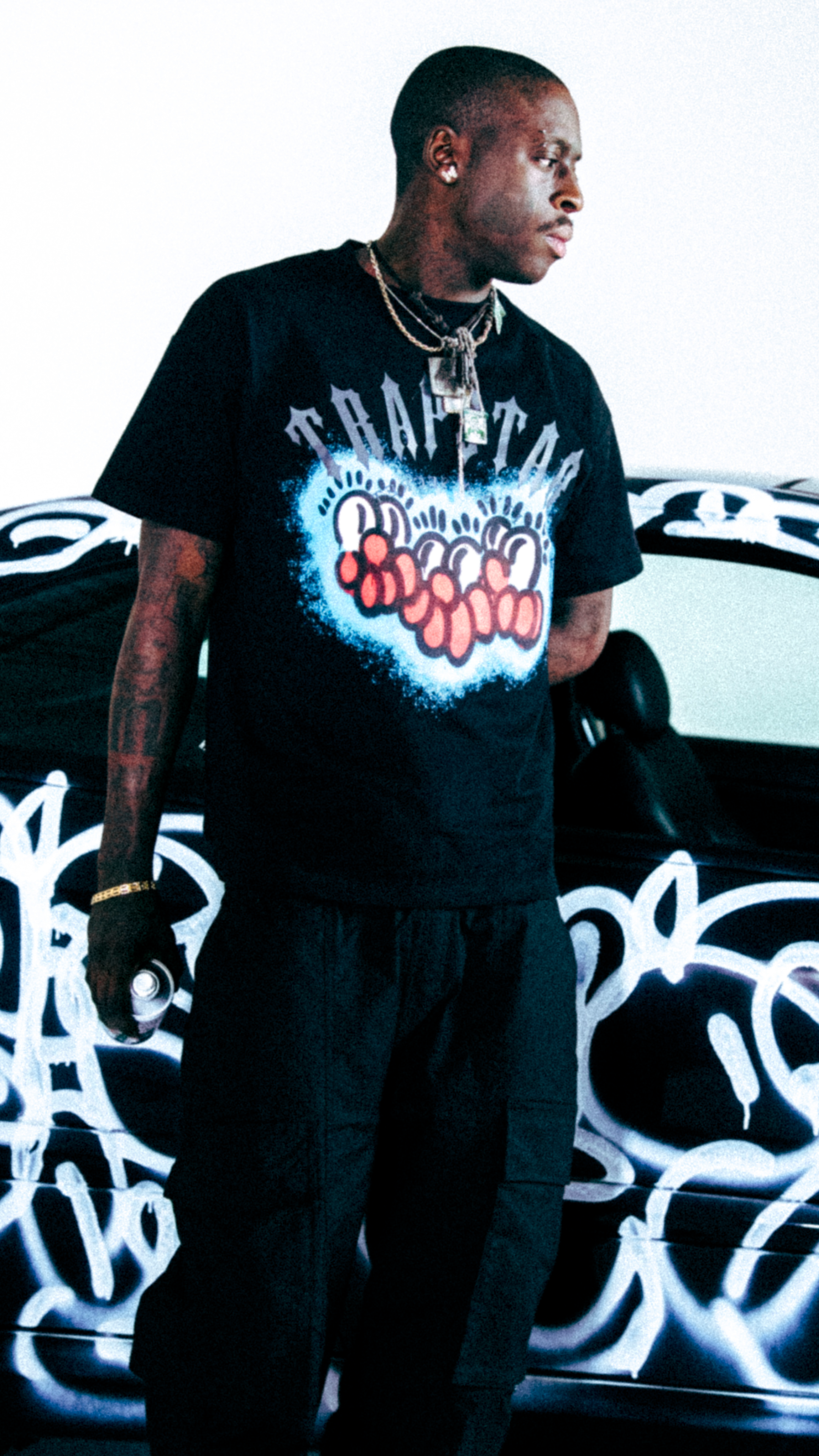 【Trapstar London】 Trapstar x Slawn Tシャツ 半袖 ブラック Trapstar | Trapstar x Slawn Tee - Black | T-Shirts